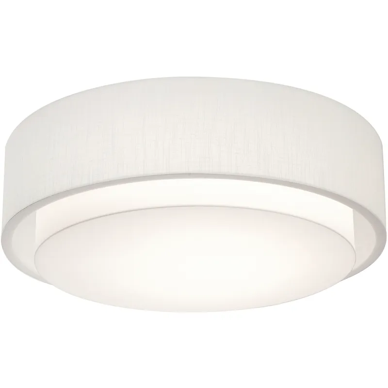Sanibel 3 Light 18 inch Linen White Flush Mount Ceiling Light