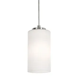 AFX Leo 6" Medium Base Pendant - 120V - Satin Nickel