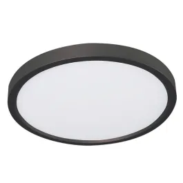 AFX Edge 24" Round LED Flush Mount - CCT Selectable - 120-277V - Black