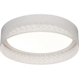 AFX Ash 12" LED Flush Mount - 3000K - 120V - White