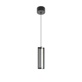 AFX Cass 12" LED Pendant - 3000K - 120V - Black