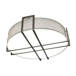 AFX Lambert 16" LED Flush Mount - CCT Selectable - 120-277V - Satin Nickel