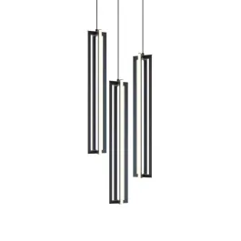 AFX Cass 3-Light Small Round Pendant - 3000K - 120V - Black