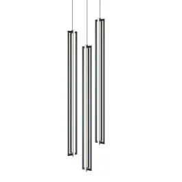 AFX Cass 3-Light Large Round Pendant - 3000K - 120V - Black