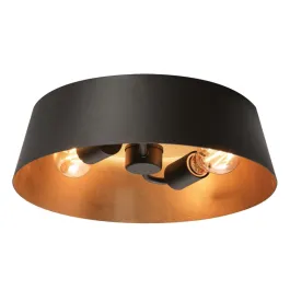 AFX Lyric 2-Light Flush Mount - 120V - Black