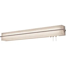 AFX Apex 38" LED Overbed Light - 3000K - 120V - Weathered Grey / Linen White