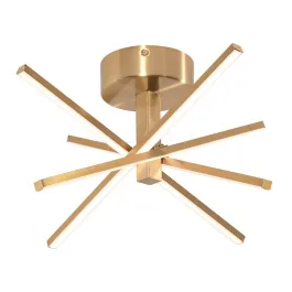 AFX Jaxx 20" LED Semi-Flush Mount - 3000K - 120V - Satin Brass