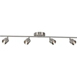 AFX Core 4-Light LED Fixed Rail Track Light - 3000K - 120V - Satin Nickel