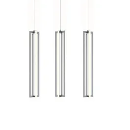 AFX Cass 3-Light Small Linear Pendant - 3000K - 120V - Satin Nickel