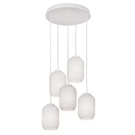 AFX Callie 5-Light Round Pendant - 120V - White