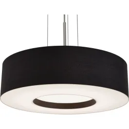 AFX Montclair 12" LED Pendant - CCT Selectable - 120-277V - Satin Nickel / Black