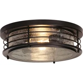 AFX Archer 13" 2-Light Flush Mount - 120V - Black