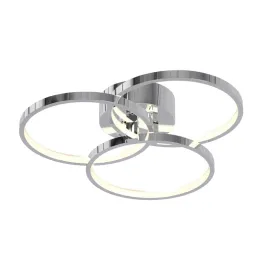 AFX Orion 16" LED Semi-Flush Mount - 3000K - 120V - Polished Chrome