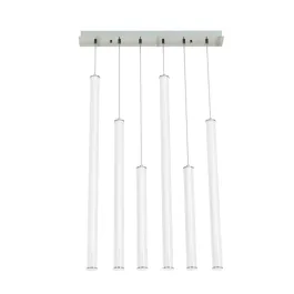 AFX Caden 6-Light LED Linear Pendant - 3000K - 120-277V - Satin Nickel