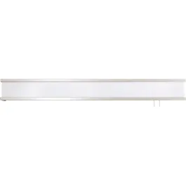 AFX Randolph 38" LED Overbed Light - 3000K - 120V - Satin Nickel / Linen White
