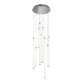 AFX Caden 9-Light LED Round Pendant - 3000K - 120-277V - Satin Nickel