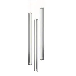 AFX Cass 3-Light Large Round Pendant - 3000K - 120V - Satin Nickel