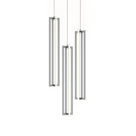 AFX Cass 3-Light Small Round Pendant - 3000K - 120V - Satin Nickel
