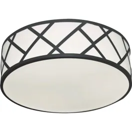AFX Haven 13" LED Flush Mount - CCT Selectable - 120-277V - Black