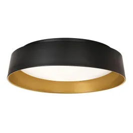 AFX Duncan 20" LED Flush Mount - CCT Selectable - 120-277V - Black