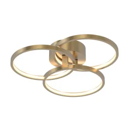 AFX Orion 20" LED Semi-Flush Mount - 3000K - 120V - Satin Brass