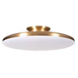 AFX Skye 15" LED Flush Mount - CCT Selectable - 120V - Satin Brass
