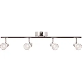 AFX Gage 4-Light LED Fixed Rail Track Light - 3000K - 120V - Polished Chrome