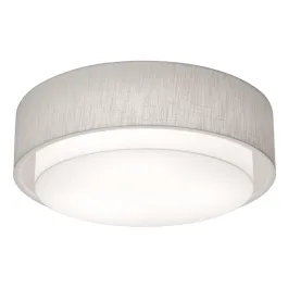 AFX Sanibel 18" LED Flush Mount - CCT Selectable - 120-277V - Linen White