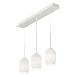 AFX Callie 3-Light Linear Pendant - 120V - White