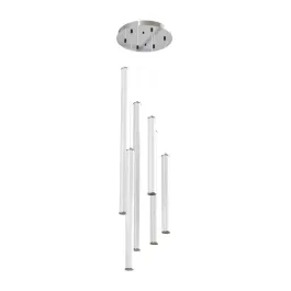 AFX Caden 6-Light LED Round Pendant - 3000K - 120-277V - Satin Nickel