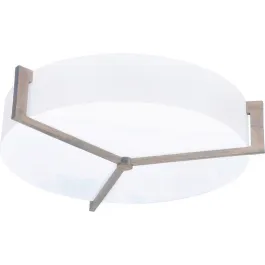 AFX Apex 17" LED Flush Mount - CCT Selectable - 120-277V - Weathered Grey / Linen White