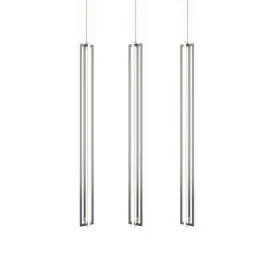AFX Cass 3-Light Large Linear Pendant - 3000K - 120V - Satin Nickel