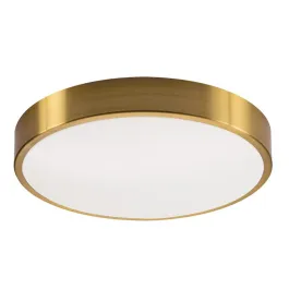 AFX Octavia 14" LED Flush Mount - 33W - CCT Selectable - 120V - Satin Brass