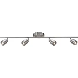 AFX Chappelle 4-Light LED Fixed Rail Track Light - 3000K - 120V - Satin Nickel