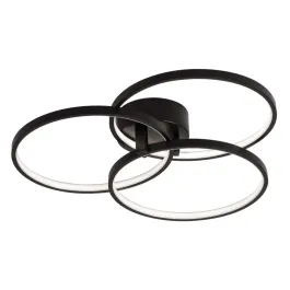 AFX Orion 20" LED Semi-Flush Mount - 3000K - 120V - Black