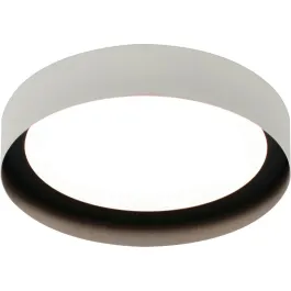 AFX Reveal 12" LED Flush Mount - 3000K - 120-277V - Black / Black