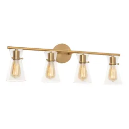 AFX Amanda 4-Light Vanity Light - 120V - Satin Brass