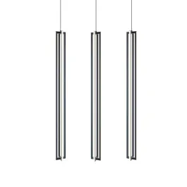 AFX Cass 3-Light Large Linear Pendant - 3000K - 120V - Black