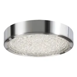 AFX Diamonds 13" LED Flush Mount - 3000K - 120V - Polished Chrome