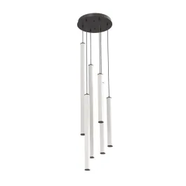 AFX Caden 6-Light LED Round Pendant - 3000K - 120-277V - Black