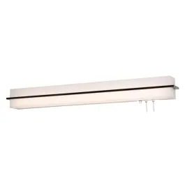 AFX Apex 38" LED Overbed Light - 3000K - 120V - Espresso / Linen White
