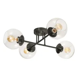 AFX Jamie 24" Semi-Flush Mount - 120V - Black