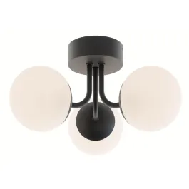 AFX Metropolitan 15" LED Semi-Flush Mount - 3000K - 120V - Black