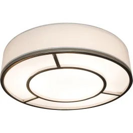 AFX Reeves 20" LED Flush Mount - CCT Selectable - 120-277V - Satin Nickel