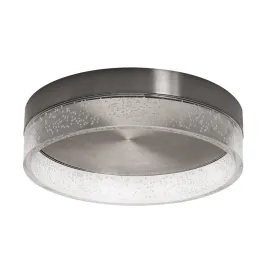 AFX Maggie 12" LED Flush Mount - 3000K - 120V - Satin Nickel