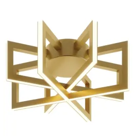 AFX Cass 13" LED Semi-Flush Mount - 3000K - 120V - Gold