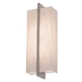AFX Apex 14" LED Wall Sconce - CCT Selectable - 120-277V - Weathered Grey / Jute