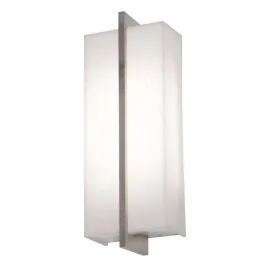 AFX Apex 14" LED Wall Sconce - CCT Selectable - 120-277V - Espresso / Linen White