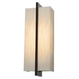 AFX Apex 14" LED Wall Sconce - CCT Selectable - 120-277V - Espresso / Jute