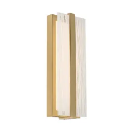 AFX Gallery 14" LED Wall Sconce - 3000K - 120V - Satin Brass